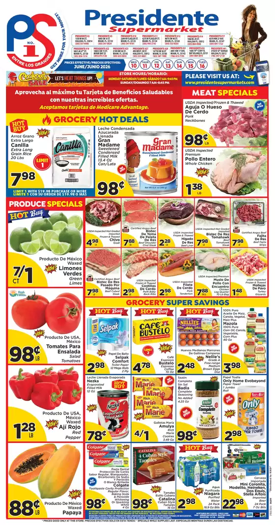 Presidente catalogue in Hollywood FL | Presidente weekly ad | 2026-06-10T00:00:00.000Z - 2026-06-16T00:00:00.000Z