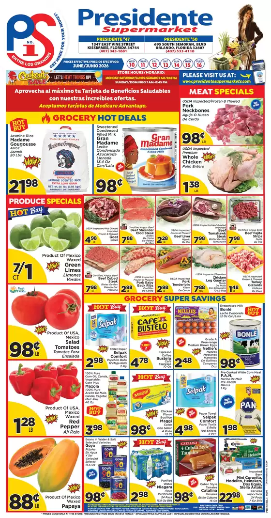 Presidente catalogue | Offers for bargain hunters | 2026-06-10T00:00:00.000Z - 2026-06-16T00:00:00.000Z