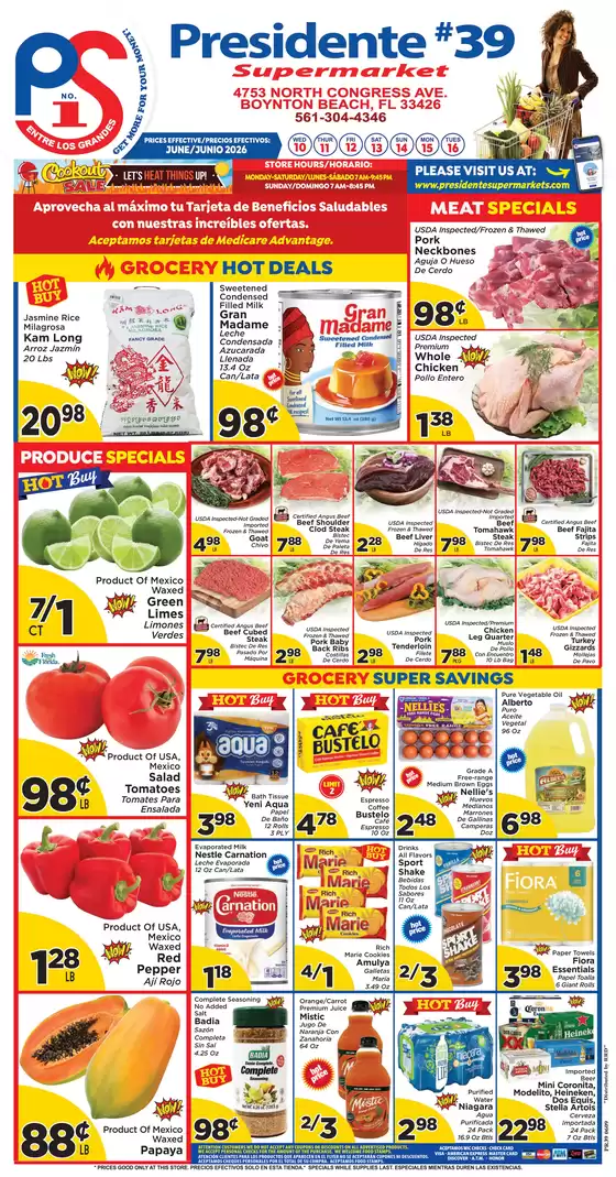 Presidente catalogue | Exclusive bargains | 2026-06-10T00:00:00.000Z - 2026-06-16T00:00:00.000Z