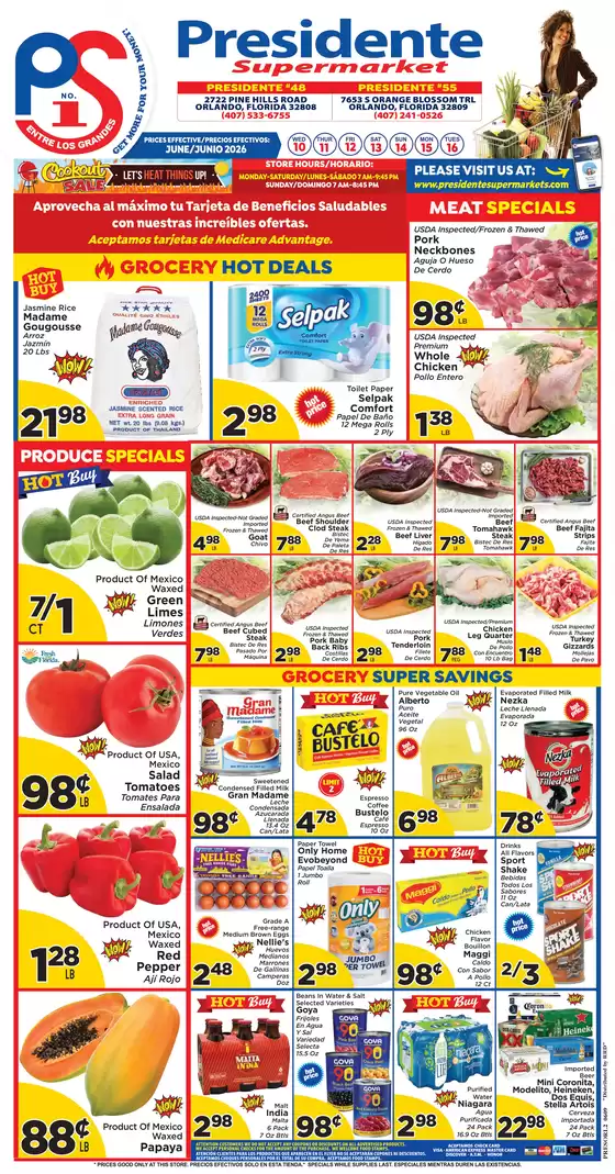 Presidente catalogue | Our best bargains | 2026-06-01T00:00:00.000Z - 2026-06-30T00:00:00.000Z