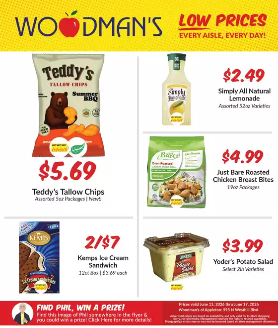 Woodman's catalogue | Top deals for all customers | 2026-06-11T00:00:00.000Z - 2026-06-17T00:00:00.000Z