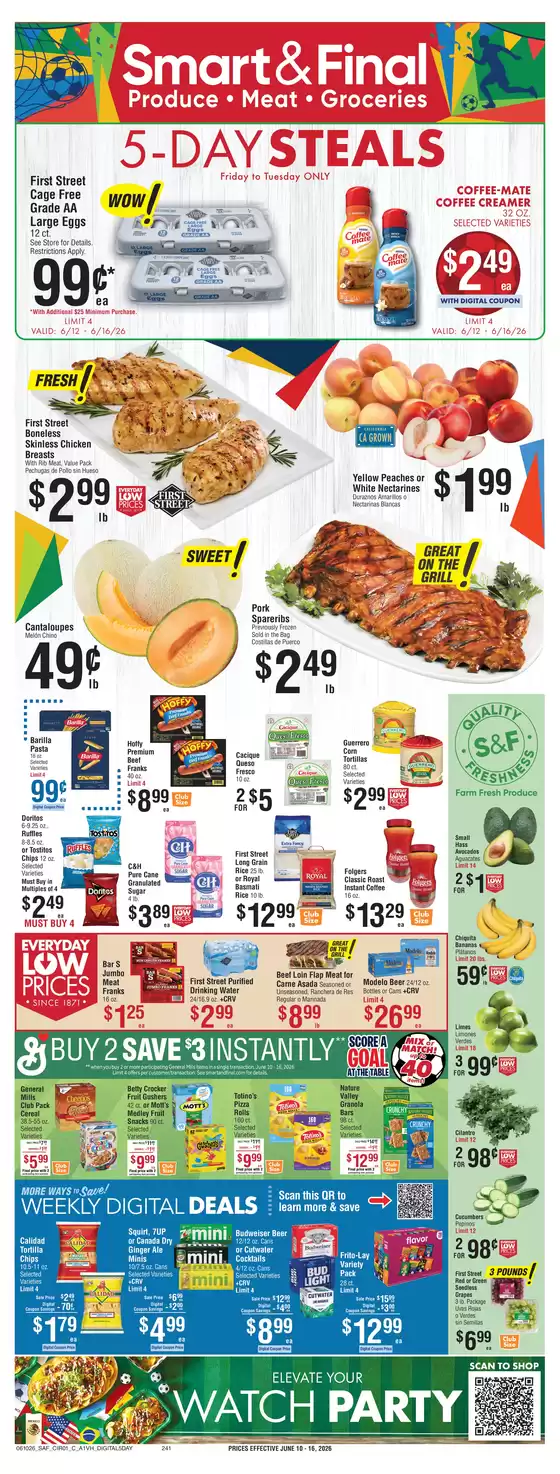 Smart & Final catalogue in San Diego CA | Top offers for all bargain hunters | 2026-06-12T00:00:00.000Z - 2026-06-16T00:00:00.000Z