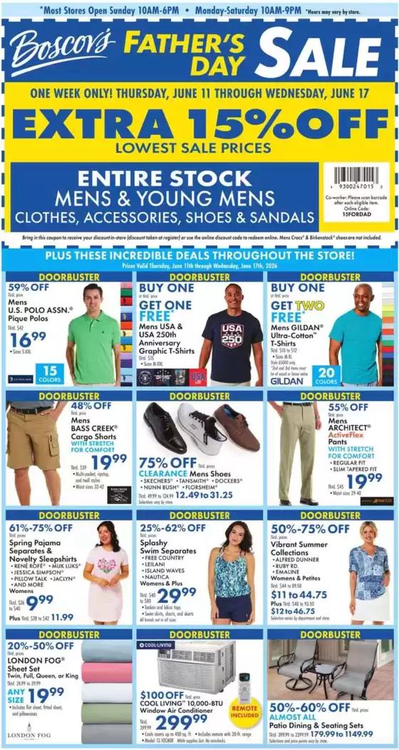 Boscov's catalogue | Great offer for all customers | 2026-06-11T00:00:00.000Z - 2026-06-17T00:00:00.000Z