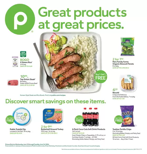 Publix catalogue | Exclusive deals and bargains | 2026-06-11T00:00:00.000Z - 2026-06-17T00:00:00.000Z