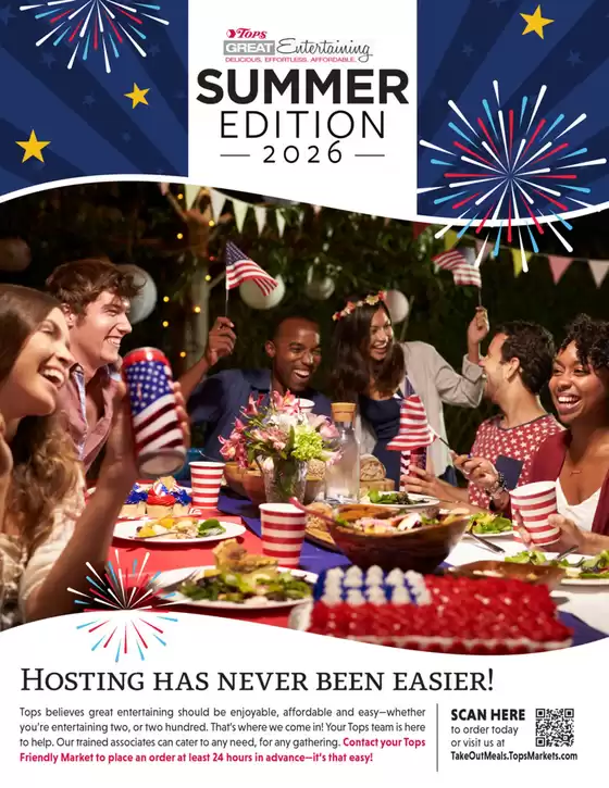 Tops catalogue in Rochester NY | Great Entertaining For Summer | 2026-06-14T00:00:00.000Z - 2026-08-29T00:00:00.000Z