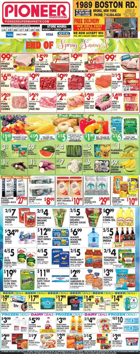 Pioneer Supermarkets catalogue | Top deals and discounts | 2026-06-14T00:00:00.000Z - 2026-06-20T00:00:00.000Z
