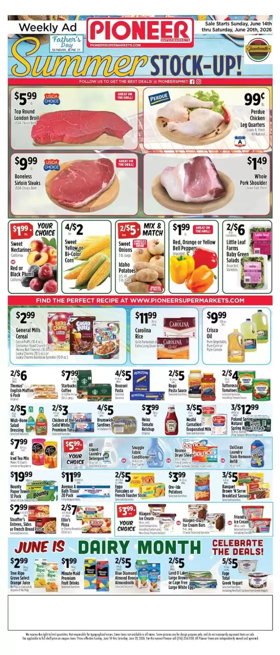 Pioneer Supermarkets catalogue | Discounts and promotions | 2026-06-14T00:00:00.000Z - 2026-06-20T00:00:00.000Z