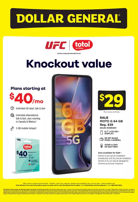 Dollar General catalogue | Dollar General Ad | 2026-06-14T00:00:00.000Z - 2026-07-18T00:00:00.000Z