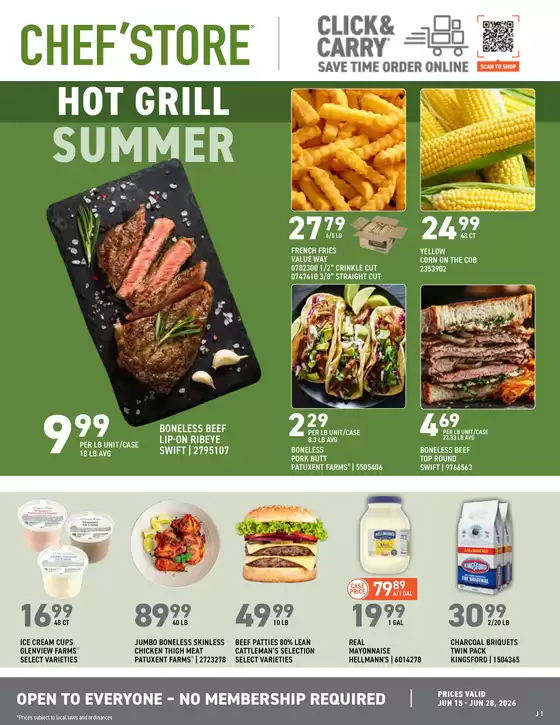 Chef'Store catalogue | Top offers for all bargain hunters | 2026-06-15T00:00:00.000Z - 2026-06-28T00:00:00.000Z