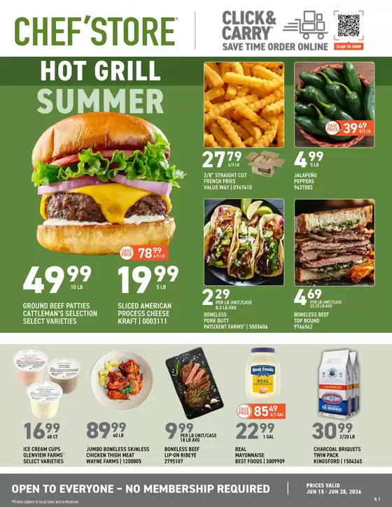 Chef'Store catalogue | Chef'Store weekly ad | 2026-06-15T00:00:00.000Z - 2026-06-28T00:00:00.000Z
