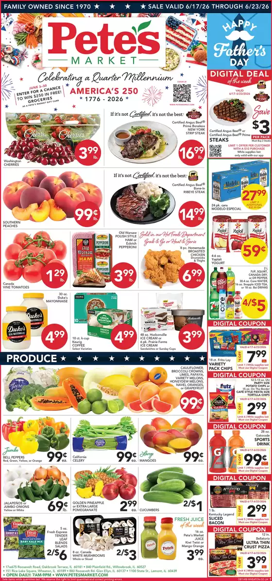 Pete's Fresh Market catalogue | Current special promotions | 2026-06-17T00:00:00.000Z - 2026-06-23T00:00:00.000Z