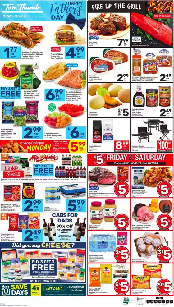 Tom Thumb catalogue | Attractive special offers for everyone | 2026-06-17T00:00:00.000Z - 2026-06-23T00:00:00.000Z