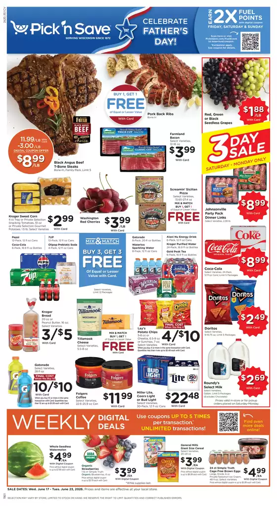 Pick'n Save catalogue in Elmhurst IL | Discover attractive offers | 2026-06-17T00:00:00.000Z - 2026-06-23T00:00:00.000Z