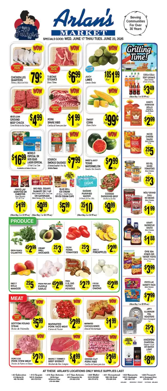 Arlan's Market catalogue | Save now with our deals | 2026-06-17T00:00:00.000Z - 2026-06-23T00:00:00.000Z