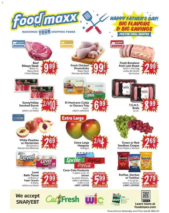 Foodmaxx catalogue in Alameda CA | Discover attractive offers | 2026-06-17T00:00:00.000Z - 2026-06-30T00:00:00.000Z