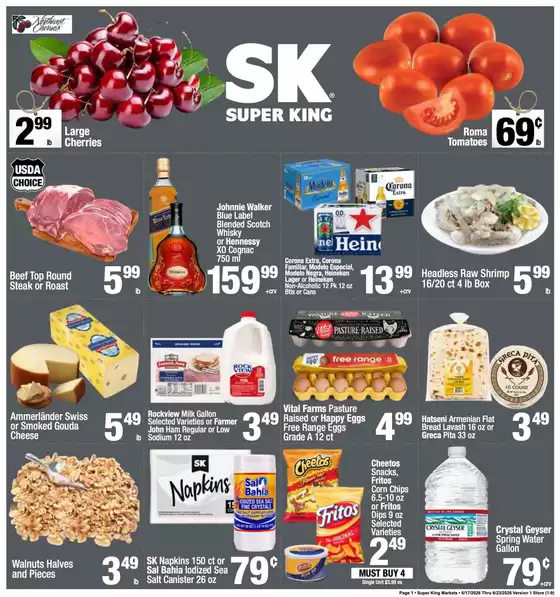 Super King Markets catalogue in Rancho Cucamonga CA | Weekly add Super King Markets | 2026-06-17T00:00:00.000Z - 2026-06-23T00:00:00.000Z