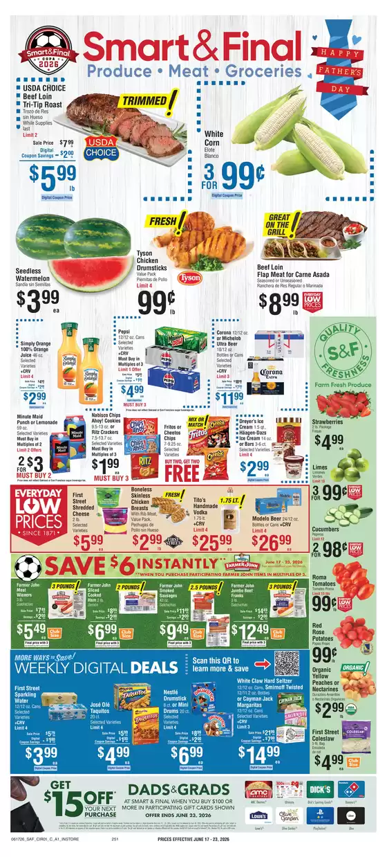 Smart & Final catalogue in Alameda CA | Weekly Ad Savings (06/17/2026 - 06/23/2026) | 2026-06-17T00:00:00.000Z - 2026-06-18T00:00:00.000Z