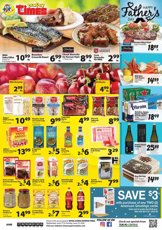 Times Supermarkets catalogue | DONPEN TIMES KUNIA AD - Jun 17, 2026 | 2026-06-17T00:00:00.000Z - 2026-06-23T00:00:00.000Z