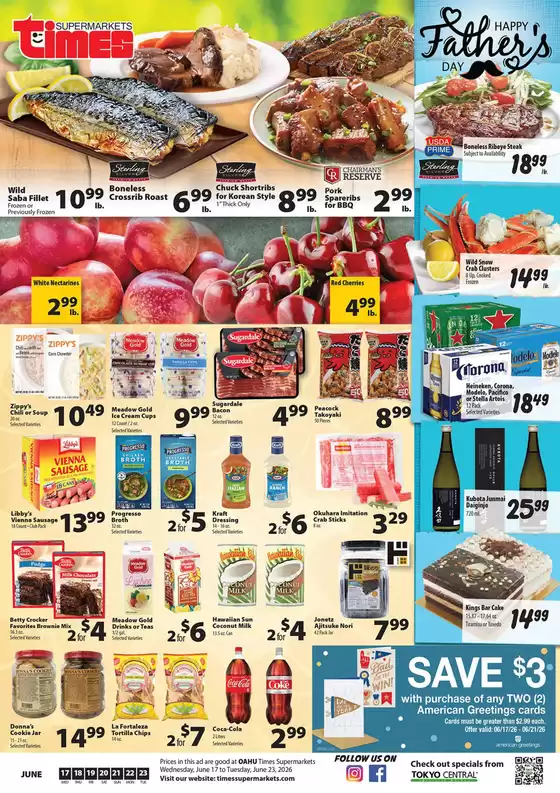 Times Supermarkets catalogue | Oahu | 2026-06-17T00:00:00.000Z - 2026-06-23T00:00:00.000Z
