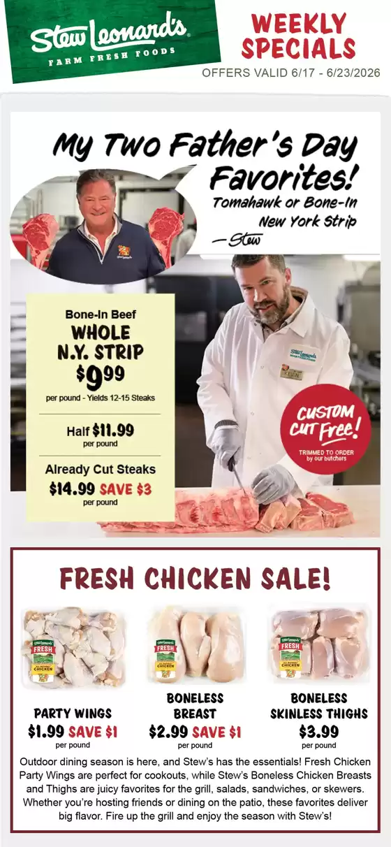 Stew Leonard's catalogue in Tarrytown NY | Stew Leonards weekly ad | 2026-06-17T00:00:00.000Z - 2026-06-23T00:00:00.000Z