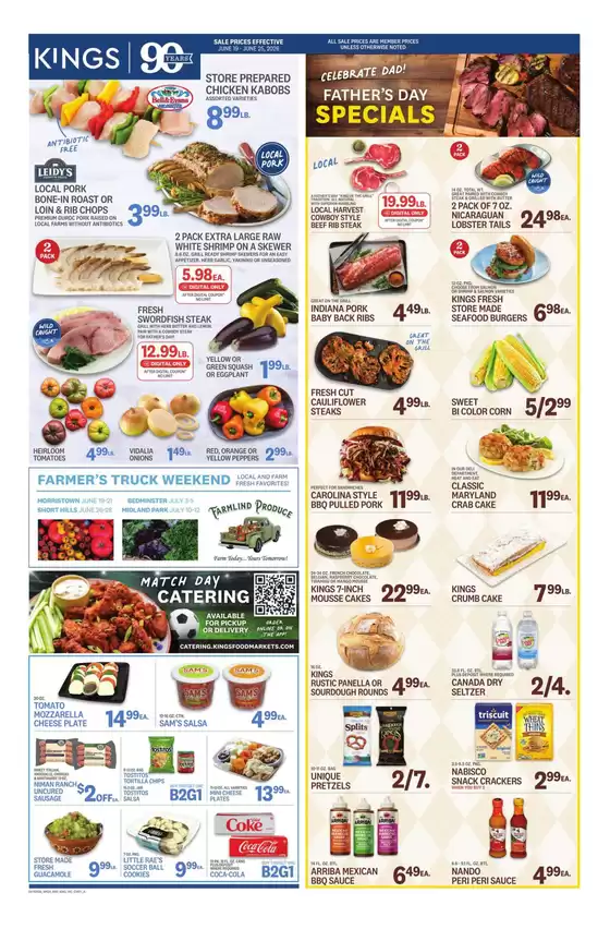 Kings Food Markets catalogue in Bayonne NJ | Weekly Ad | 2026-06-19T00:00:00.000Z - 2026-06-25T00:00:00.000Z