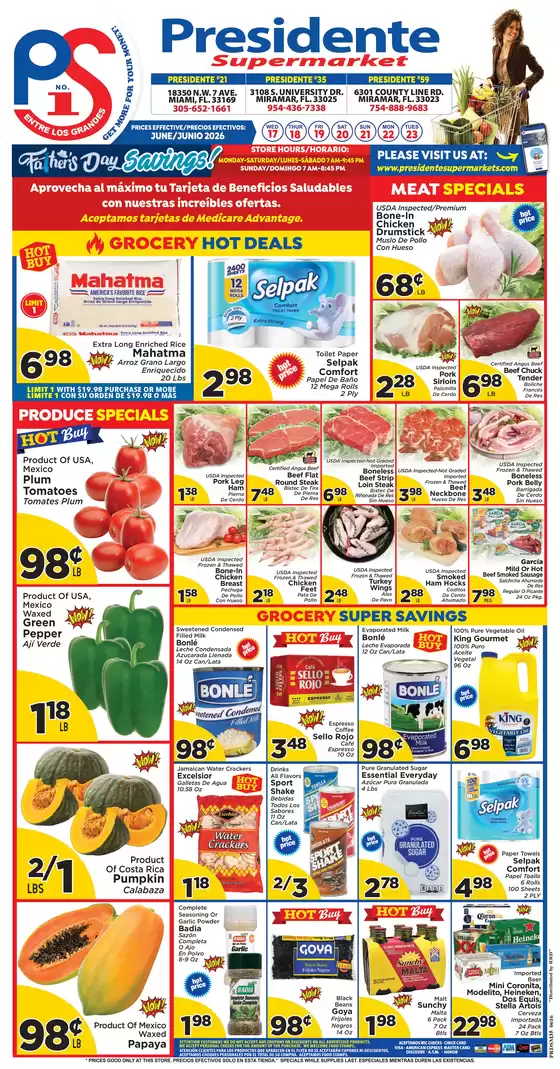 Presidente catalogue | Wide range of offers | 2026-06-17T00:00:00.000Z - 2026-06-23T00:00:00.000Z