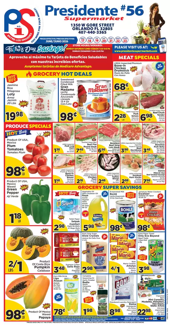 Presidente catalogue in Orlando FL | Great discounts on selected products | 2026-06-17T00:00:00.000Z - 2026-06-23T00:00:00.000Z