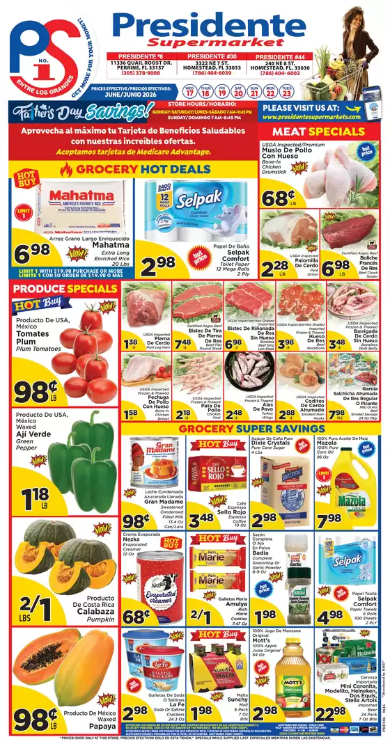 Presidente catalogue | Offers for bargain hunters | 2026-06-17T00:00:00.000Z - 2026-06-23T00:00:00.000Z