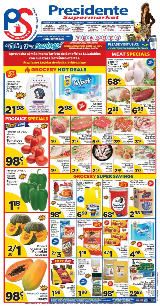 Presidente catalogue | New offers to discover | 2026-06-17T00:00:00.000Z - 2026-06-23T00:00:00.000Z