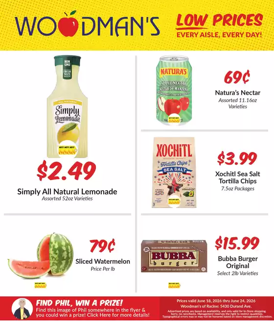 Woodman's catalogue | Top deals for all customers | 2026-06-18T00:00:00.000Z - 2026-06-24T00:00:00.000Z