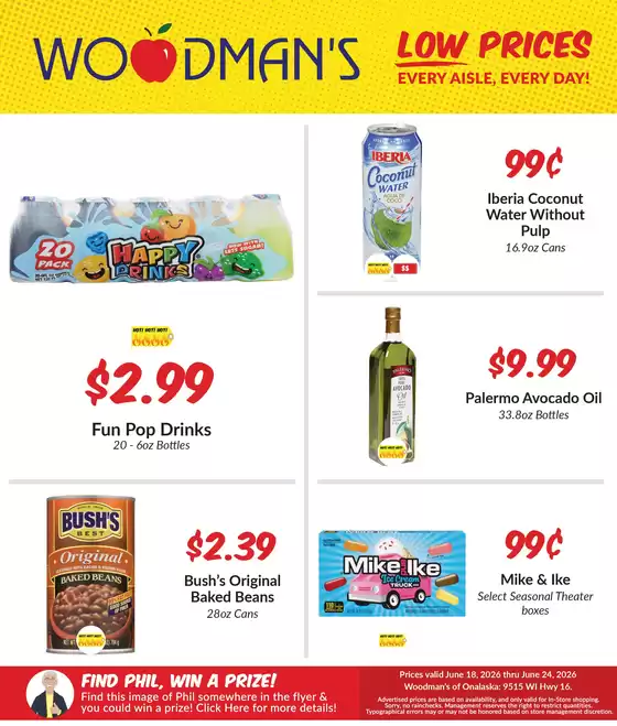 Woodman's catalogue | Our best bargains | 2026-06-18T00:00:00.000Z - 2026-06-24T00:00:00.000Z