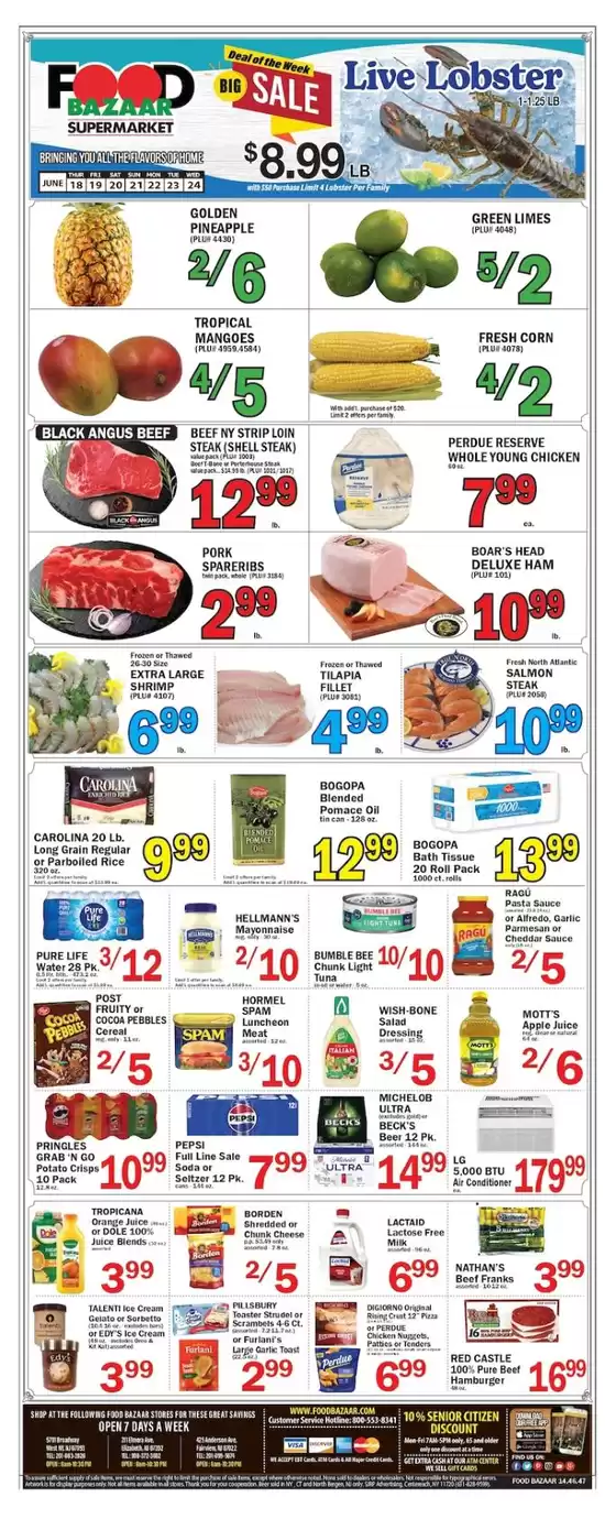 Food Bazaar catalogue in Bayonne NJ | Great offer for bargain hunters | 2026-06-18T00:00:00.000Z - 2026-06-24T00:00:00.000Z