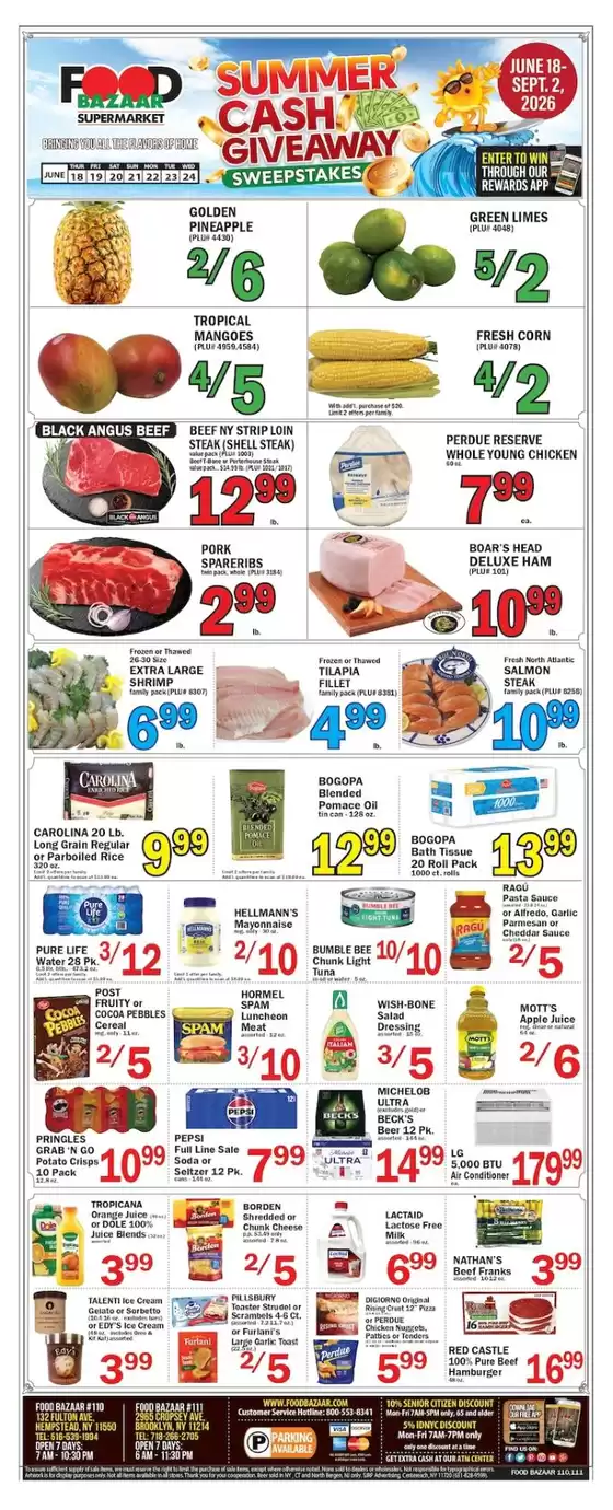 Food Bazaar catalogue in Bayonne NJ | Current special promotions | 2026-06-18T00:00:00.000Z - 2026-06-24T00:00:00.000Z