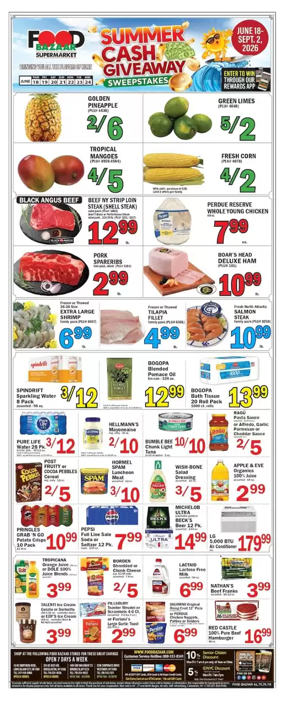 Food Bazaar catalogue in Bayonne NJ | Current bargains and offers | 2026-06-18T00:00:00.000Z - 2026-06-24T00:00:00.000Z