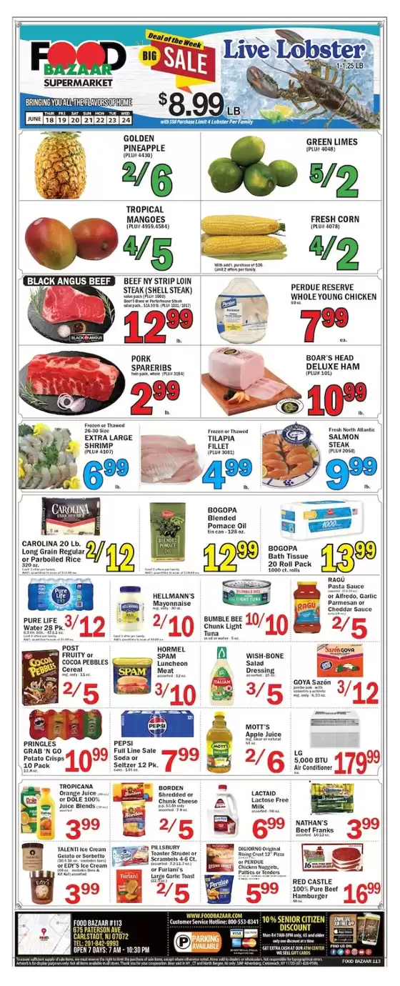 Food Bazaar catalogue in Bayonne NJ | Discover attractive offers | 2026-06-18T00:00:00.000Z - 2026-06-24T00:00:00.000Z