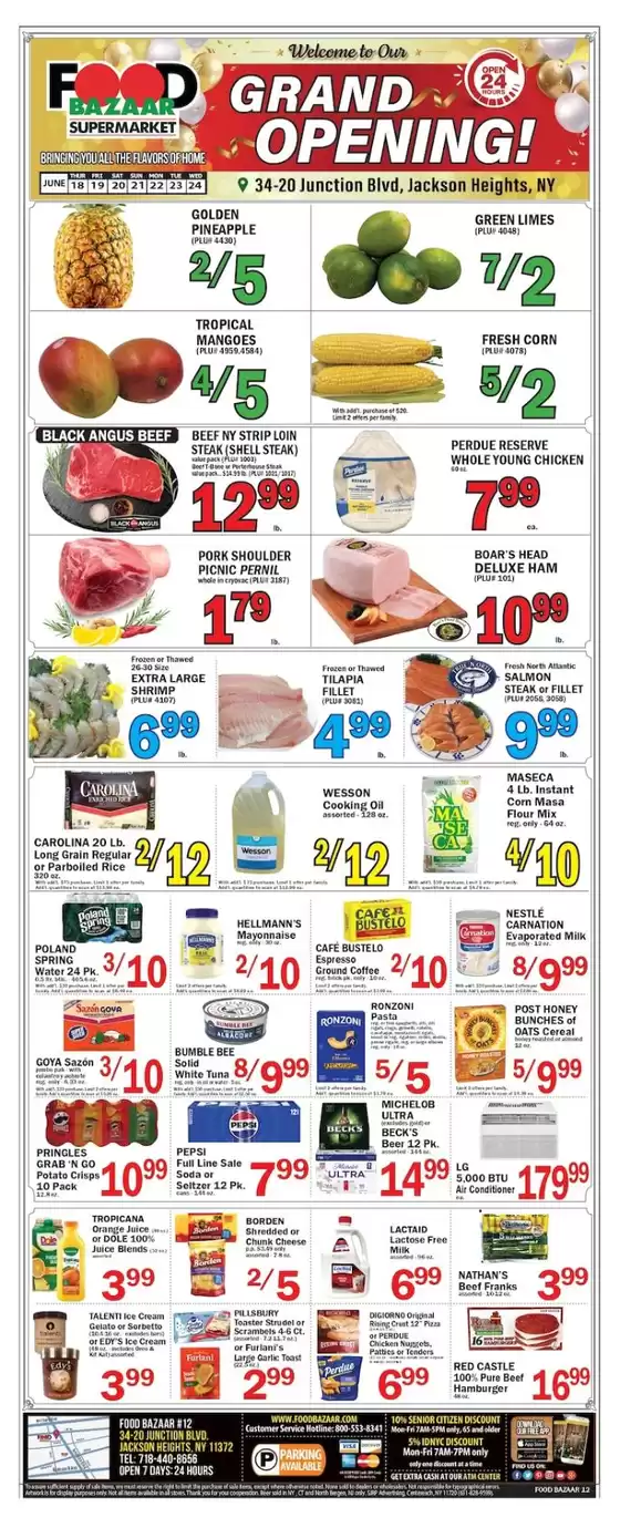 Food Bazaar catalogue in Cliffside Park NJ | Great discounts on selected products | 2026-06-18T00:00:00.000Z - 2026-06-24T00:00:00.000Z