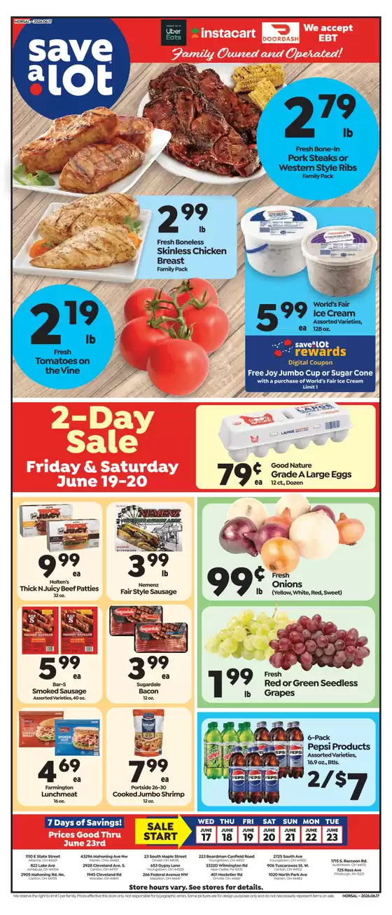 Save a Lot catalogue in Warren OH | Wide range of offers | 2026-06-17T00:00:00.000Z - 2026-06-23T00:00:00.000Z