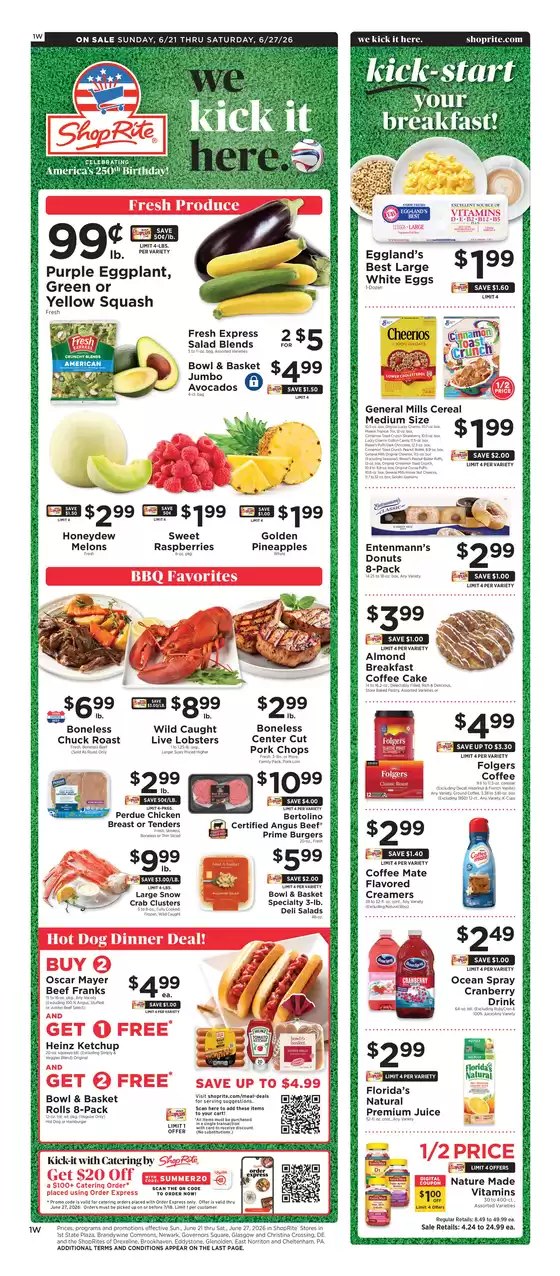 ShopRite catalogue in Wilmington DE | Top offers for smart savers | 2026-06-18T00:00:00.000Z - 2026-06-27T00:00:00.000Z