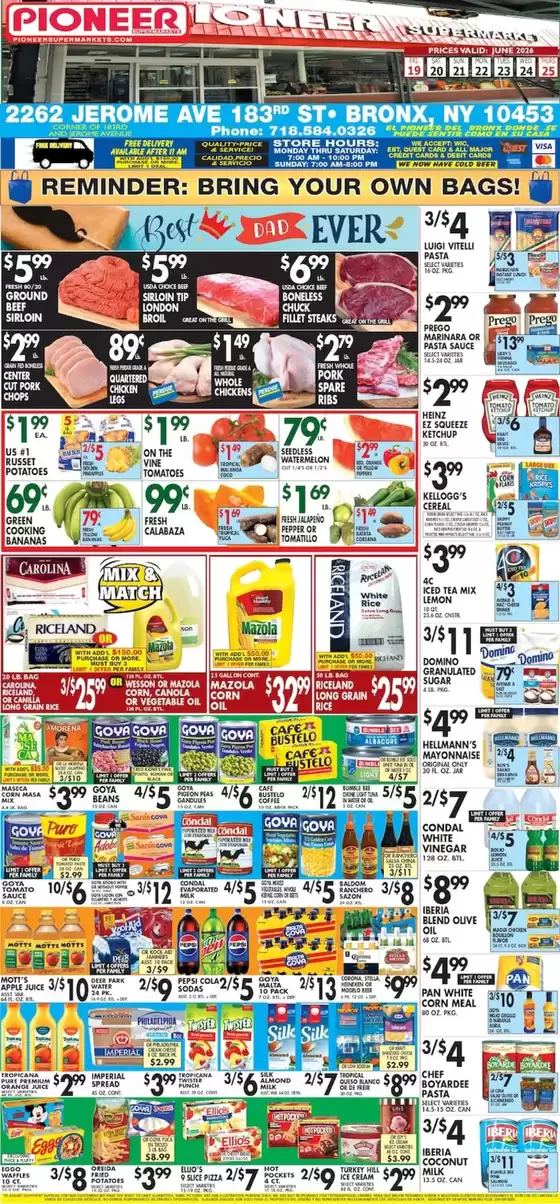 Pioneer Supermarkets catalogue in Rego Park NY | Save now with our deals | 2026-06-19T00:00:00.000Z - 2026-06-25T00:00:00.000Z