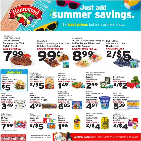 Hannaford catalogue | Offers for bargain hunters | 2026-06-21T00:00:00.000Z - 2026-06-27T00:00:00.000Z