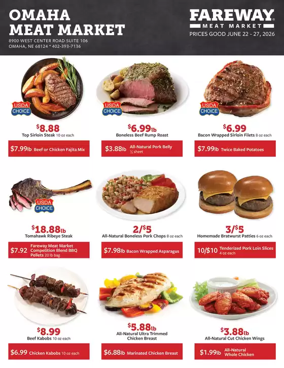 Fareway catalogue in Council Bluffs IA | Offers for bargain hunters | 2026-06-22T00:00:00.000Z - 2026-06-27T00:00:00.000Z