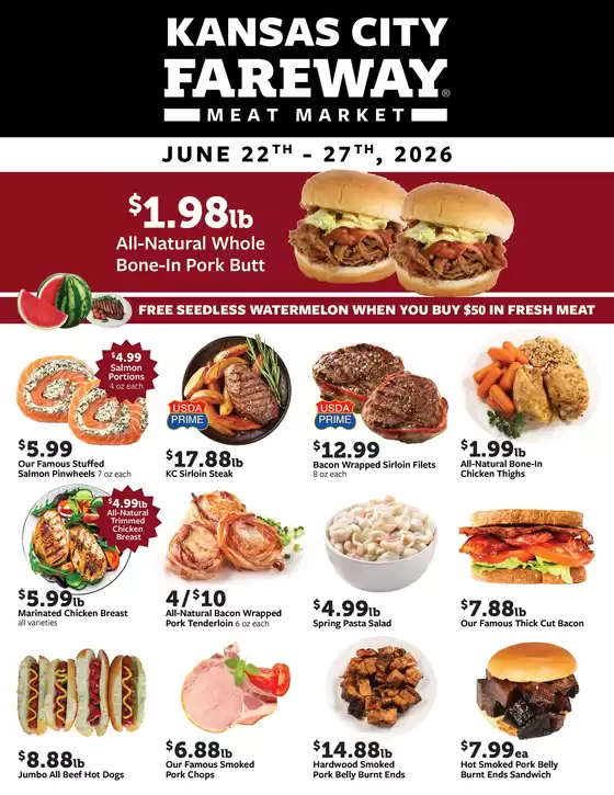Fareway catalogue in Grandview MO | Exclusive bargains | 2026-06-22T00:00:00.000Z - 2026-06-27T00:00:00.000Z