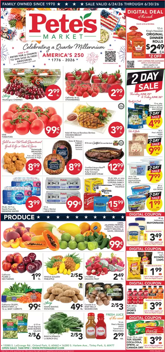 Pete's Fresh Market catalogue | Exclusive deals for our customers | 2026-06-24T00:00:00.000Z - 2026-06-30T00:00:00.000Z
