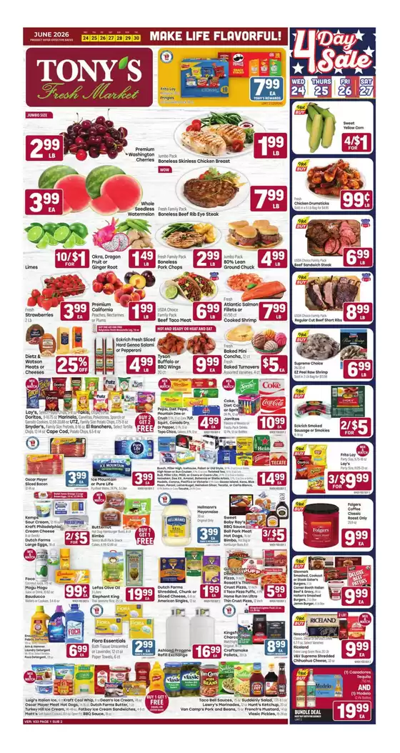 Tony's Fresh Market catalogue in Hodgkins IL | Weekly Ad | 2026-06-24T00:00:00.000Z - 2026-06-30T00:00:00.000Z