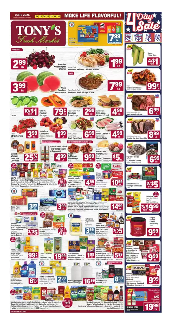 Tony's Fresh Market catalogue in Aurora IL | Weekly Ad | 2026-06-24T00:00:00.000Z - 2026-06-30T00:00:00.000Z
