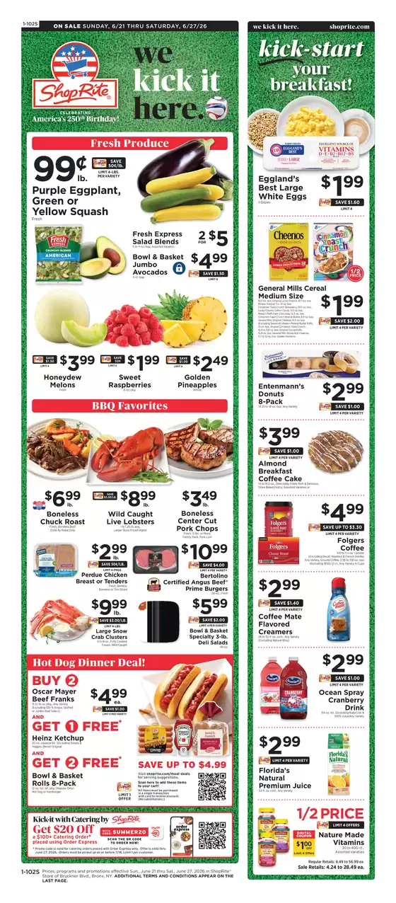 ShopRite catalogue in Forest Hills NY | Current deals and offers | 2026-06-18T00:00:00.000Z - 2026-06-27T00:00:00.000Z