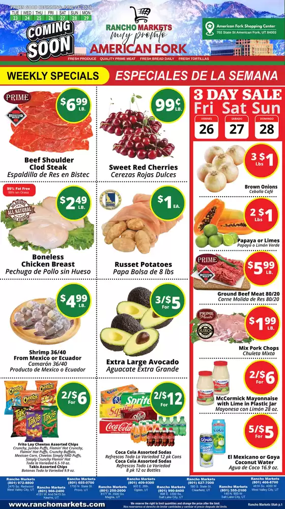 Rancho Markets catalogue in Lindon UT | Rancho Markets weekly ad | 2026-06-23T00:00:00.000Z - 2026-06-29T00:00:00.000Z
