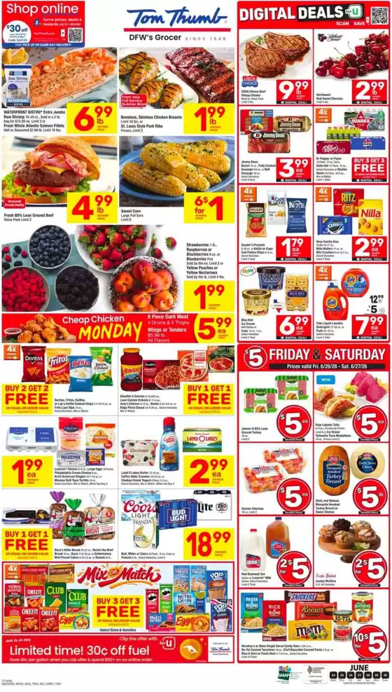 Tom Thumb catalogue | Discover attractive offers | 2026-06-24T00:00:00.000Z - 2026-06-30T00:00:00.000Z