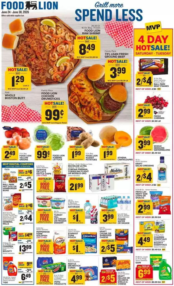 Food Lion catalogue in Glen Allen VA | Top offers for all bargain hunters | 2026-06-24T00:00:00.000Z - 2026-06-30T00:00:00.000Z