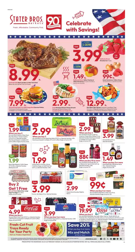 Stater Bros catalogue | Great offer for all customers | 2026-06-24T00:00:00.000Z - 2026-06-30T00:00:00.000Z